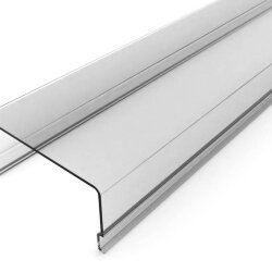 Рассеиватель поликарбонатный для профиля прямоугольный LC-LRM-P36-6 прозрачный