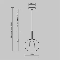 Подвесной светильник Duality E27х1 (Черный)