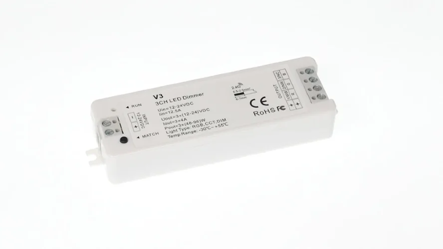 Диммер V3 IC40 RGB/CCT/DIM (12-24V, 3ch x 4A, 144/288W) - фото I