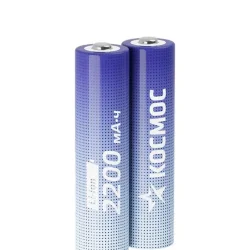 Аккумулятор 18650 Li-ion 2200мА.ч без защиты (уп.2шт) КОСМОС KOC18650Li-ion22US2