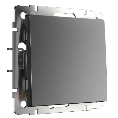 Выключатель одноклавишный проходной (графит матовый) W1112064 - фото