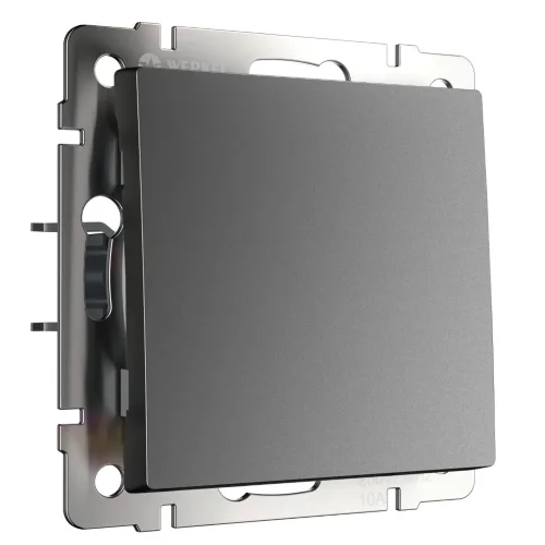 Выключатель одноклавишный проходной (графит матовый) W1112064 - фото 2