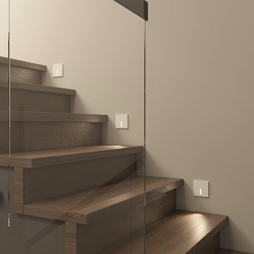 DK1030-WH Светильник встраиваемый в стену, IP 20, LED 3000K, 3 Вт, белый, алюминий. Фото 5