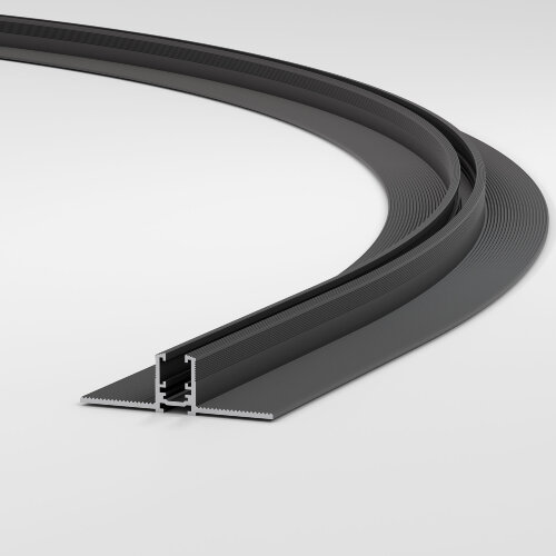 Mini Magnetic Шинопровод под ГКЛ 12,5мм черный O1200 - Фото 2