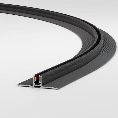 Mini Magnetic Шинопровод под ГКЛ 12,5мм черный O1200 - Фото 2