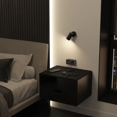 Розетка с заземлением, шторками и USB тип A+C Gallant чёрный хром W5071735 - фото 3