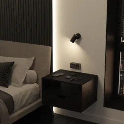 Розетка с заземлением, шторками и USB тип A+C Gallant чёрный хром W5071735