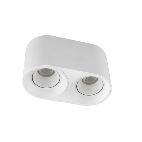 DK3096-WH Светильник накладной IP 20, 10 Вт, GU5.3, LED, белый/белый, пластик.
