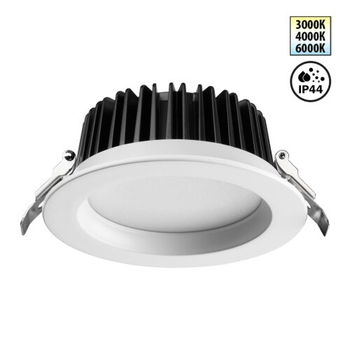 Встраиваемый светодиодный светильник с переключателем цветовой температуры «Novotech» 359414, серия: DRUM. Фото 1.