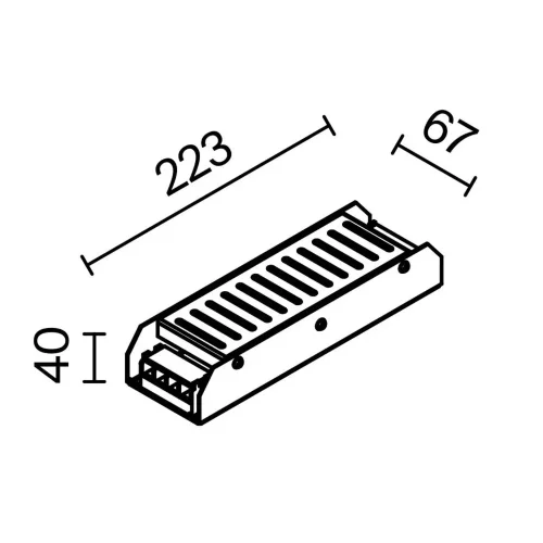 Источник напряжения PSL001 12В 250Вт IP 20 811001 (Серебро) 811001 - фото 3