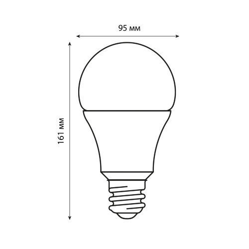 LED-A95-35W-4000K-E27-FR-SLS Лампа светодиодная, Форма A, матовая, Белый свет 4000K - фото 4