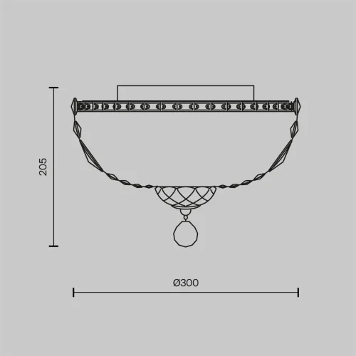 Потолочный светильник Basfor E14х3 (Золото) - фото 4