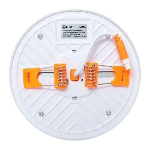 Светильник светодиодный ДВО 1106 18Вт 6500К IP20 круглый встраив. даунлайт безрамочный LUMA EKF DLL-1106-R-18-6500 - фото 8