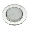 DLS-L155 GX53 GLASSY-CLEAR 3D Светильник декоративный встраиваемый, серия Luciole, Без лампы, цоколь GU5.3, Доп, светодиодная подсветка 4Вт, Металл-стекло, Зеркальный-Прозрачный, эффект 3D - фото 1