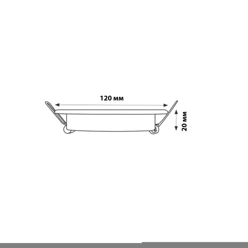 DLS-L155 GX53 GLASSY-CLEAR 3D Светильник декоративный встраиваемый, серия Luciole, Без лампы, цоколь GU5.3, Доп, светодиодная подсветка 4Вт, Металл-стекло, Зеркальный-Прозрачный, эффект 3D - фото 6