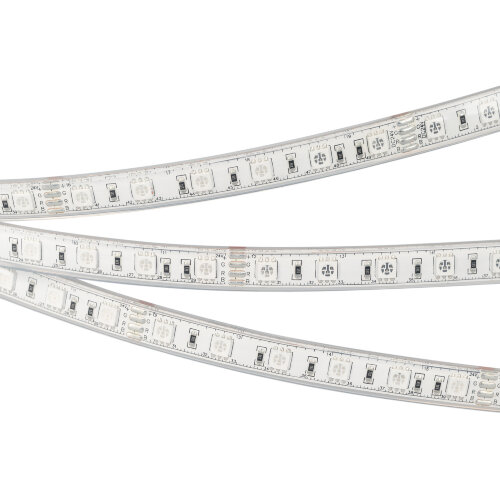 Светодиодная лента герметичная RTW-PU-B60-12.5mm 24V RGB (14.4 W/m, IP68, 5060, 5m) (Arlight) - фото 2