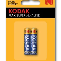 Элемент питания алкалиновый AAA/LR03 1.5В MAX SUPER Alkaline (блист.2шт) KODAK Б0005132