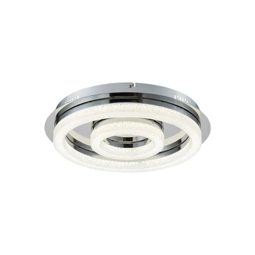 Серия стильных LED-светильников в современном стиле. Арматура из металла цвета 'хром'. Плафоны сделаны из акрила с эффектом морозного стекла (внутри плафонов видны стеклянные элементы). Светильники не диммируются. (Хром) - фото 2