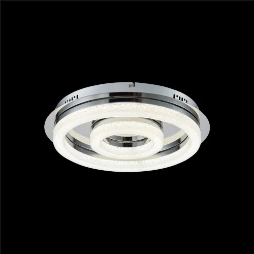 Серия стильных LED-светильников в современном стиле. Арматура из металла цвета 'хром'. Плафоны сделаны из акрила с эффектом морозного стекла (внутри плафонов видны стеклянные элементы). Светильники не диммируются. (Хром) - фото 3