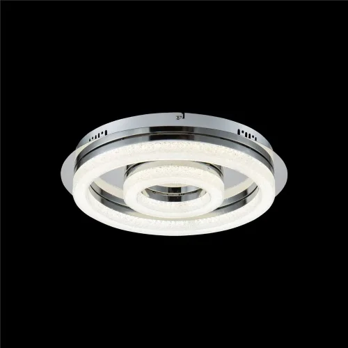 Серия стильных LED-светильников в современном стиле. Арматура из металла цвета 'хром'. Плафоны сделаны из акрила с эффектом морозного стекла (внутри плафонов видны стеклянные элементы). Светильники не диммируются. (Хром) - фото 4