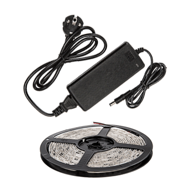 Набор светодиодная лента LS 50СW-60/33-5-AP 60LED 72Вт IP33 6000K холодный белый 5м, адаптер IN HOME - Фото 2