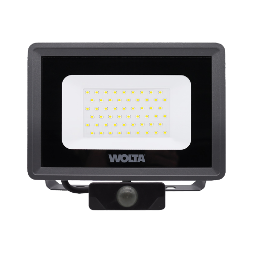 Светодиодный прожектор WOLTA WFL-50W/06s 50Вт 5700K IP65 с Датчиком - фото 1.