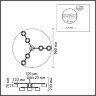 Светильник потолочный «LUMION» 8349/6C, серия: NATALINA (крепление на планке). Фото 3.