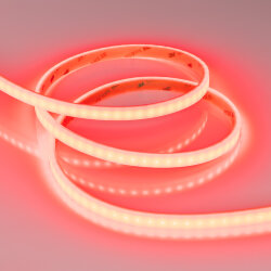 Светодиодная лента герметичная RTW-PSW-А120-10mm 24V Red (9.6 W/m, IP67, 2835, 5m) (Arlight, 5 лет) 040766