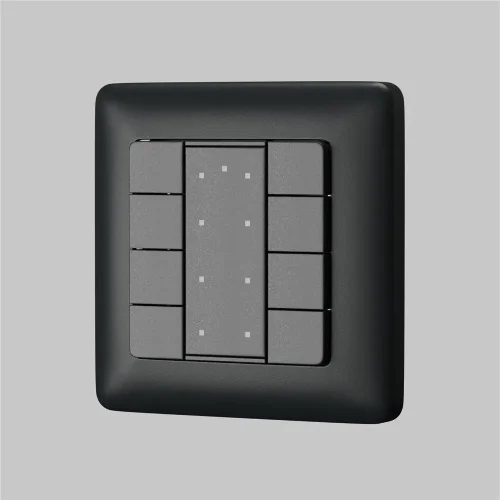 8-ми кнопочная настенная панель DALI (Черный) - фото 2
