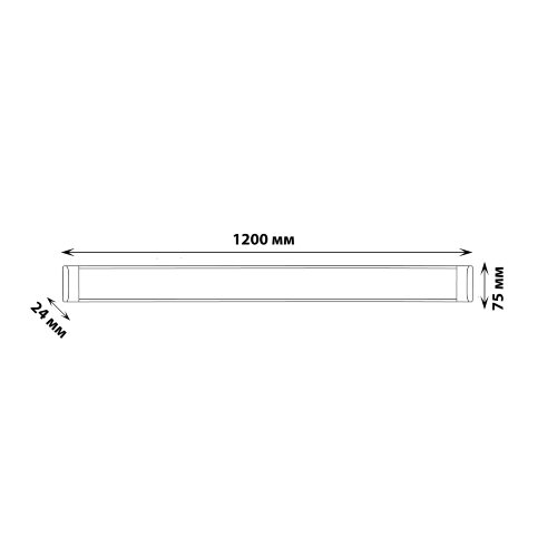 ULO-DL120-40W-4000K SILVER Светильник светодиодный накладной, Белый свет 4000K, Корпус серебристый - фото 2