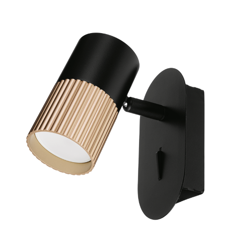 Светильник WOLTA WSL-GU10/W18BG под лампу GU10 Черный / золотой DUO - фото 1.