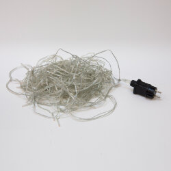 ULD-B12006-195-TTK AMBER IP44 Бахрома светодиодная с эффектом мерцания, 12м, Соединяемая, 195 светодиодов, Янтарный свет, Провод прозрачный