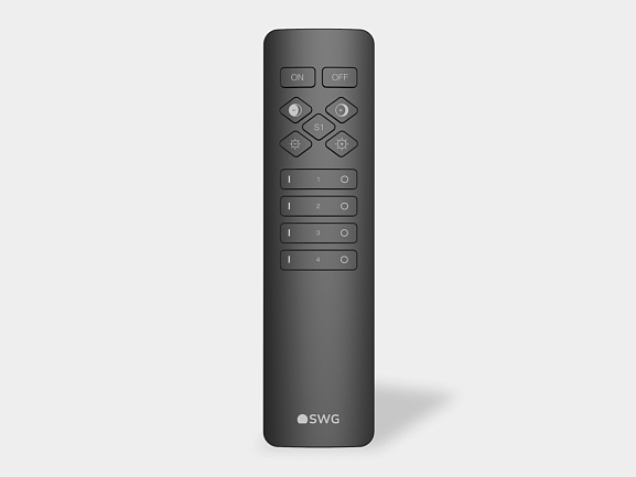 'Пульт кнопочный 4 зоны CCT+MONO черный. Фото 2