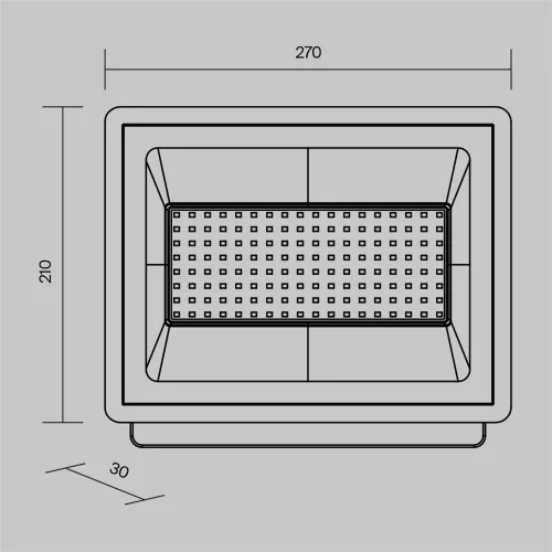 Прожектор Поток / Flood 4000К 100Вт IP 65 (Черный) FL001-L100B4K - фото 9