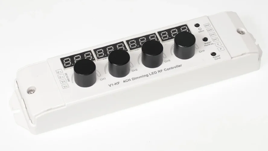 Диммер с потенциометрами V1-KF IC6 (12-24V, 4ch x 4A, 192/384W) - фото I