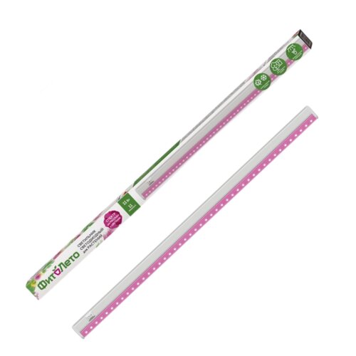 ULI-P28-11W/SPSB IP20 WHITE Светильник для растений светодиодный линейный, 570мм, выкл. на корпусе. Пластик. Спектр для рассады и цветения. TM ФитоЛето - фото