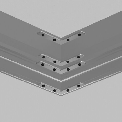 TR2019-AL Комплект угловых соединителей трека SLOTT, алюминий. Фото 2
