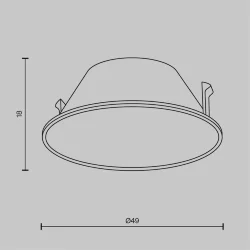 Декоративная рамка-отражатель для серии Wise (Матовое Золото)