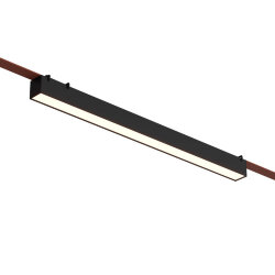 Cветильник для трека-ремня Belty Smart, серия Linear, со светодиодом, L642*W40*H45мм, 48V DC, 24W, RA90, 120°, 2700-6500K, IP20, черный, алюминий, Denkirs DK5676-BK