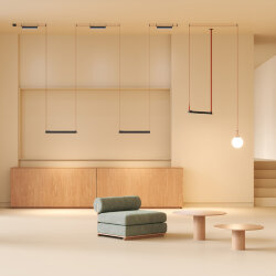 Cветильник для трека-ремня Belty Smart, серия Linear, со светодиодом, L642*W40*H45мм, 48V DC, 24W, RA90, 120°, 2700-6500K, IP20, черный, алюминий, Denkirs DK5676-BK