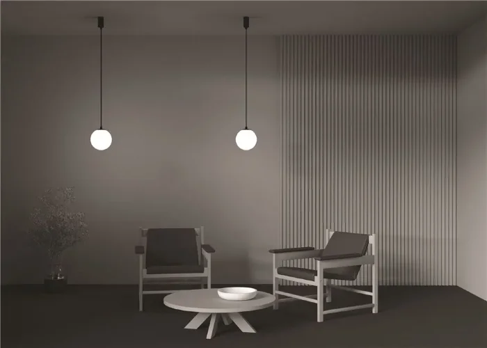 Подвесной светильник LUNA 4000K 1x5Вт 360° (Черно-белый) - фото 3