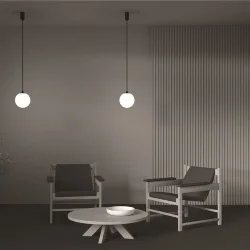 Подвесной светильник LUNA 4000K 1x5Вт 360° (Черно-белый)