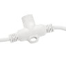 UCX-F90 T05-2M-WH Провод-шина для гирлянд серии F90PRO, 2м, 5 Т-коннекторов, шаг 50см, Статика-мерцание, IP67, Белый, TM Uniel - фото 4