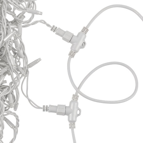 UCX-F90 T05-2M-WH Провод-шина для гирлянд серии F90PRO, 2м, 5 Т-коннекторов, шаг 50см, Статика-мерцание, IP67, Белый, TM Uniel - фото 9