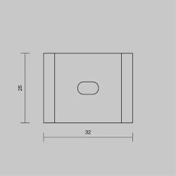 Комплект креплений (для профиля 50x50) 4 шт. ALM-5050B-MT 642089 (Серебро) 642089