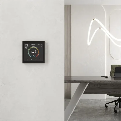 Умный сенсорный терморегулятор с LCD дисплеем дымчатый W1851104 - фото 7