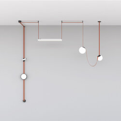 Cветильник для трека-ремня Belty, серия Linear, со светодиодом, L642*W40*H45мм, 48V DC, 24W, RA90, 120°, 3000K, IP20, белый, алюминий, Denkirs DK5577-WH