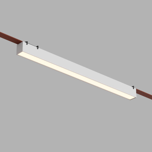 DK5577-WH Cветильник для трека-ремня Belty, серия Linear, со светодиодом, L642*W40*H45мм, 48V DC, 24W, RA90, 120°, 3000K, IP20, белый, алюминий.
