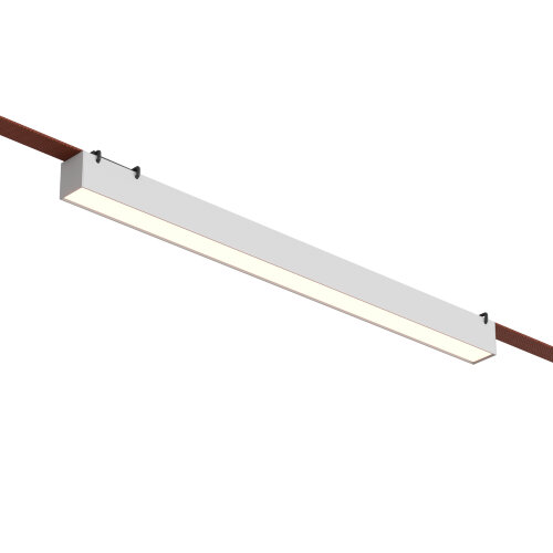 DK5577-WH Cветильник для трека-ремня Belty, серия Linear, со светодиодом, L642*W40*H45мм, 48V DC, 24W, RA90, 120°, 3000K, IP20, белый, алюминий. Фото 3