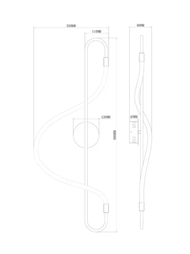 Настенный светильник (бра) FR6059WL-L28BS Нарядный / Fancy 18 Вт LED (Латунь) FR6059WL-L28BS - фото 10
